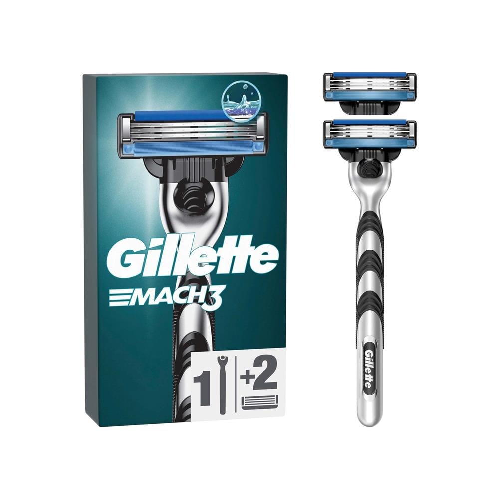 Tıraş BıçağıGillette Mach3 Tıraş Makinesi+2 Yedek Traş Bıçağı