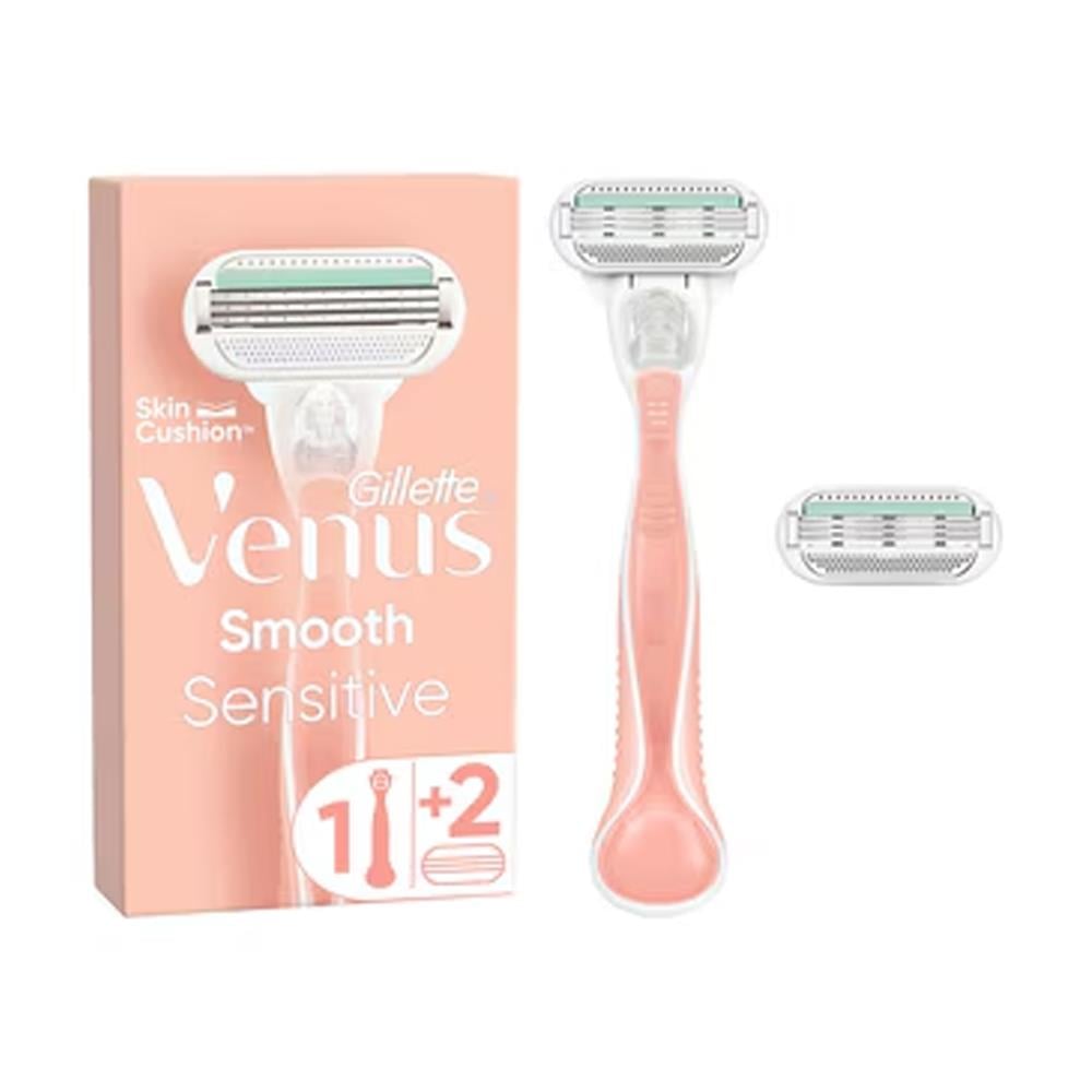 Kadın Tıraş ÜrünleriGillette Venus Smooth Sensitive Tıraş Makinesi+2 Yedek Başlık
