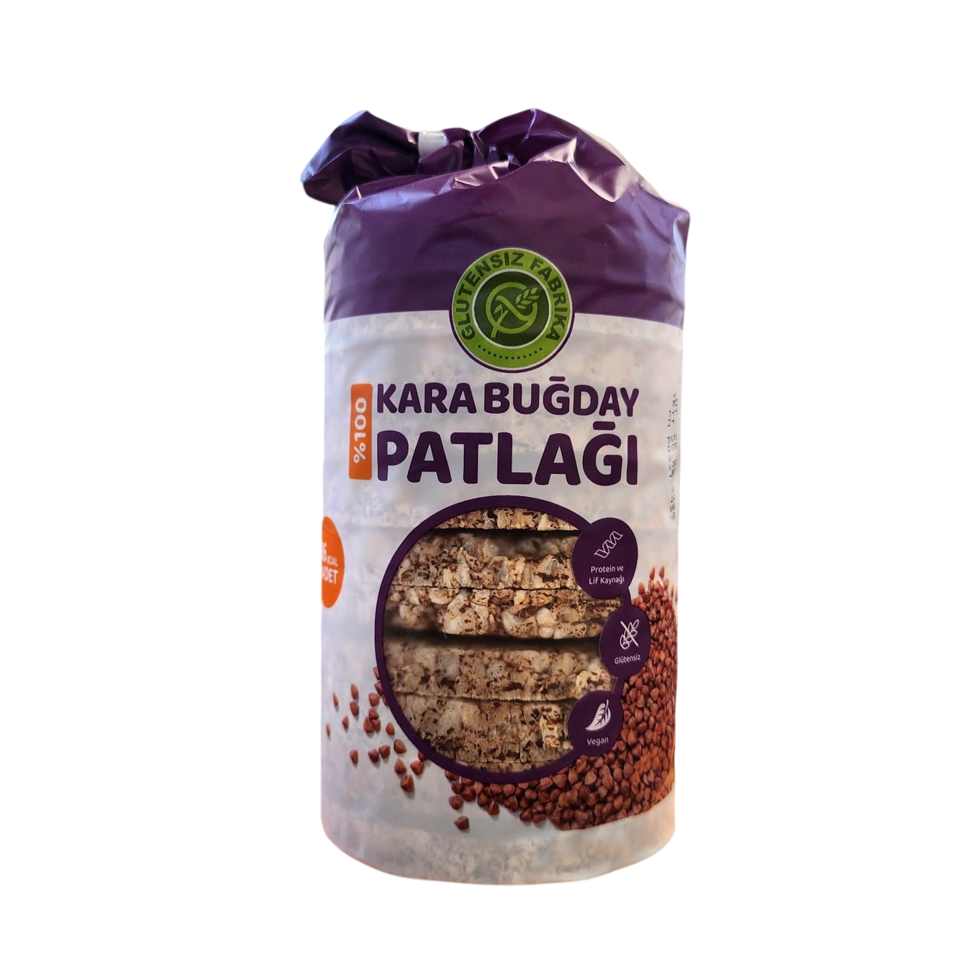 Galeta, Grissini, GevrekGlutensiz Fabrika Karabuğday Patlağı 100 g