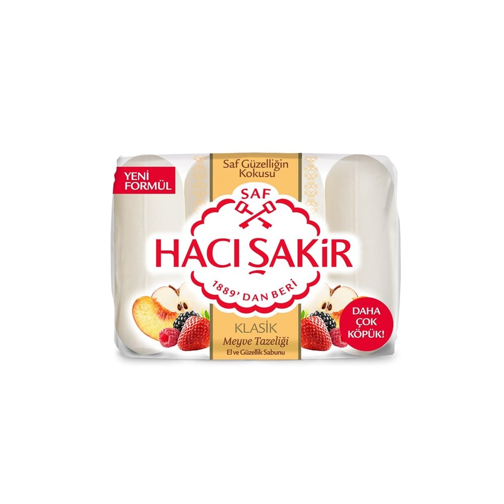 Hacı Şakir Meyve Tazeliği El ve Güzellik Sabunu 4X70 Gr