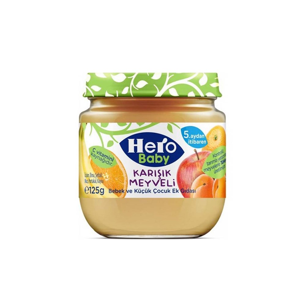 Hero Baby Karışık Meyveli Kavanoz Maması 125Gr