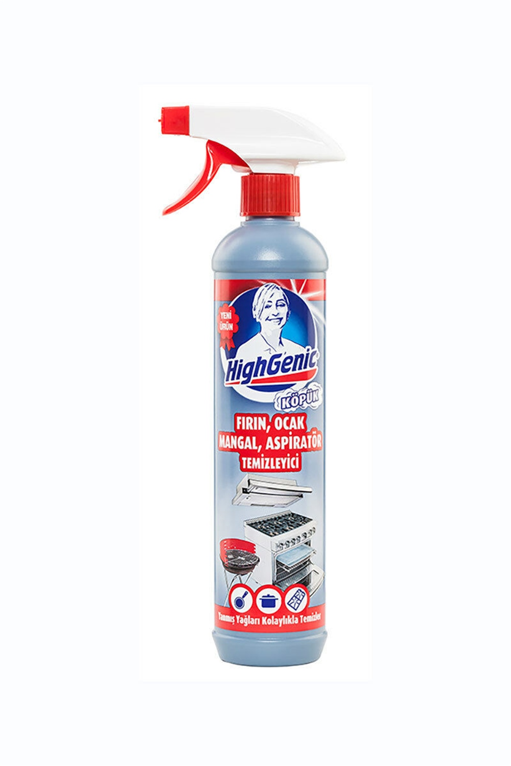 Highgenic Fırın,Ocak,Mangal,Aspiratör Temizleyici Köpük 500 Ml