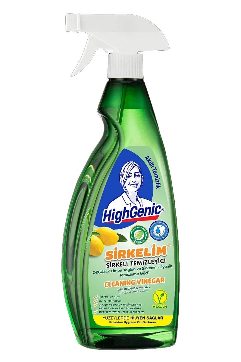 Mutfak ve Banyo TemizleyicilerHighgenic Yüzey Temizleyici Sirkelim 750Ml Limon
