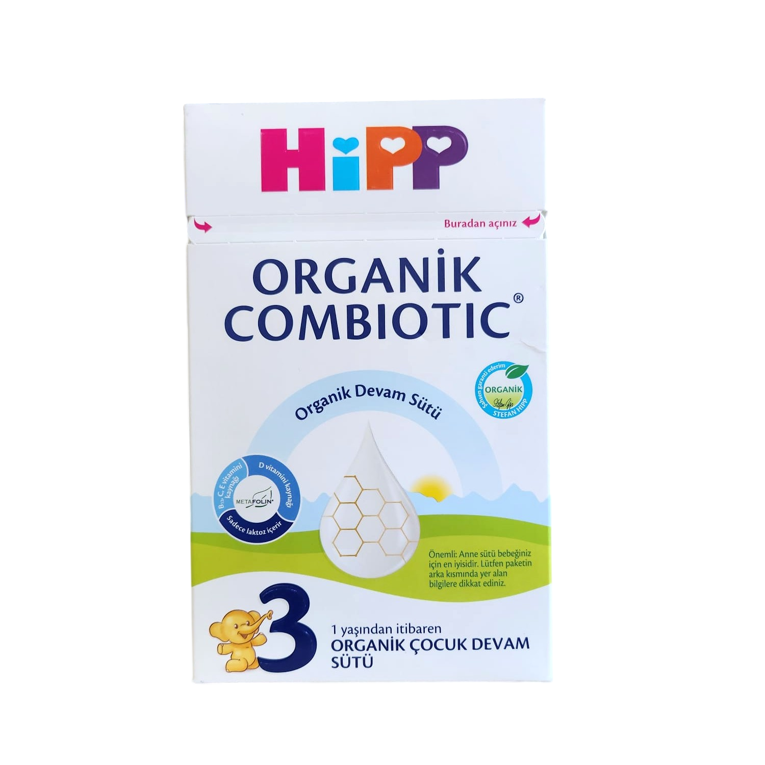 Bebek MamasıHipp 3 Organic Combiotic Devam Sütü 600 g
