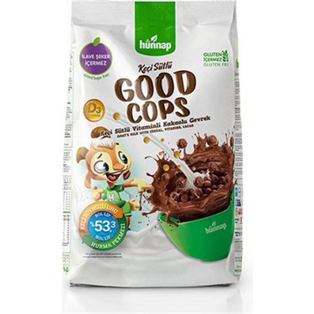 Hünnap Good Cops Keçi Sütlü Vitaminli Kakaolu Gevrek 300 gr
