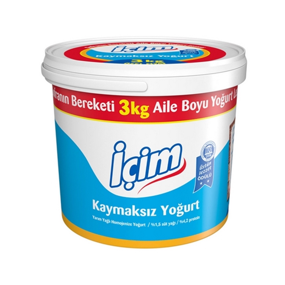 İçim Doğal Yoğurt 3000 Gr