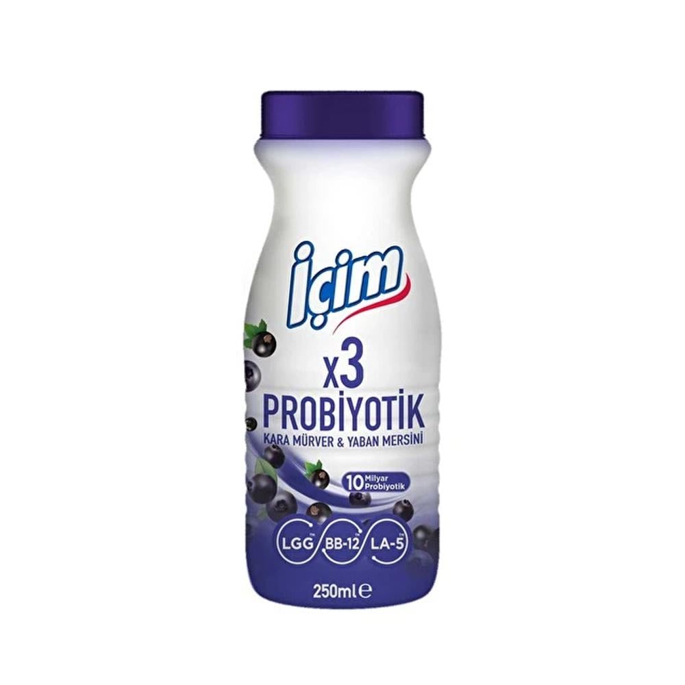 Ayran, Kefirİçim Probiyotik İçecek Kara Mürver&Yaban Mersini 250Ml