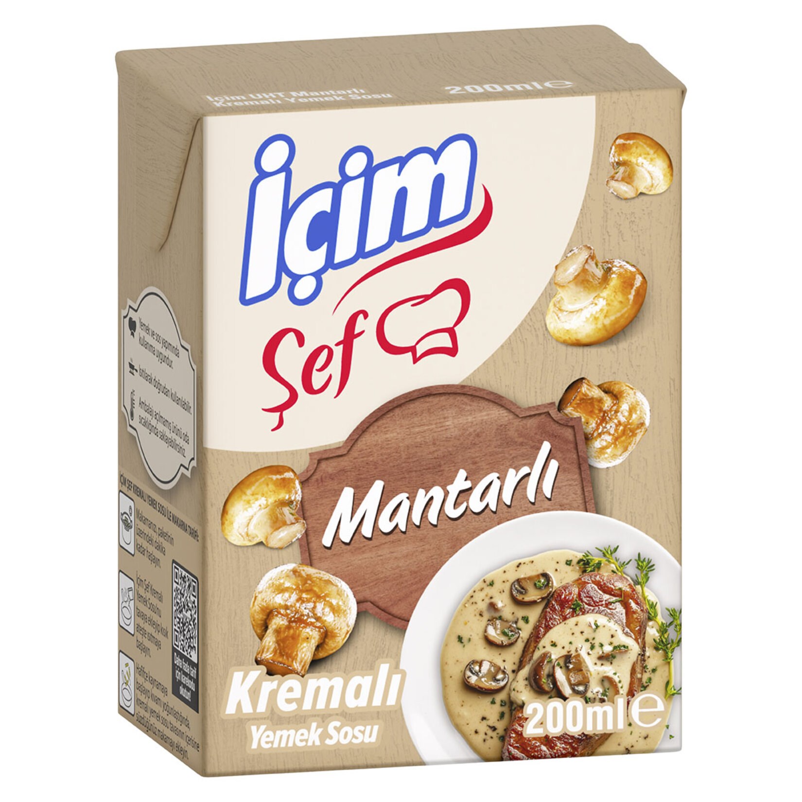 Krema ve Sosİçim Şef Mantarlı Krema 200 ml