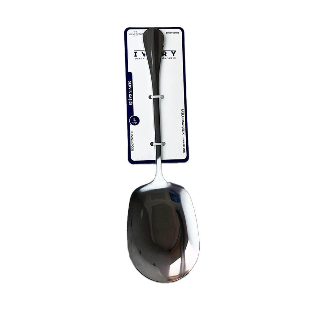 Spatulaİvory Çelik Servis Kaşığı 304 L