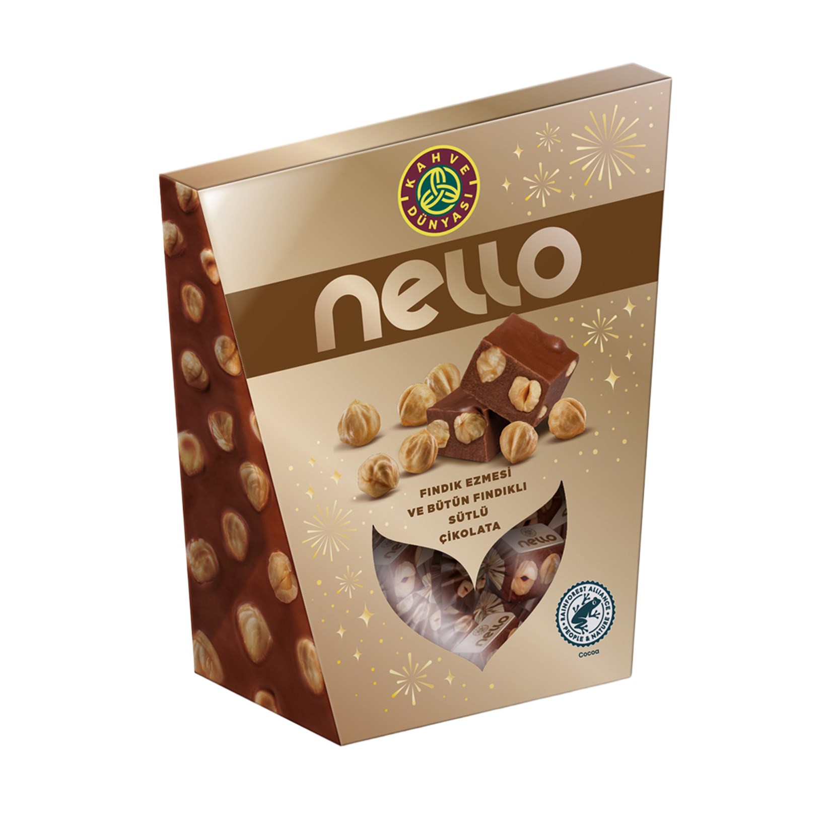 ÇikolataKahve Dünyası Nello Fındık Ezmesi ve Bütün Fındıklı Çikolata 250 g
