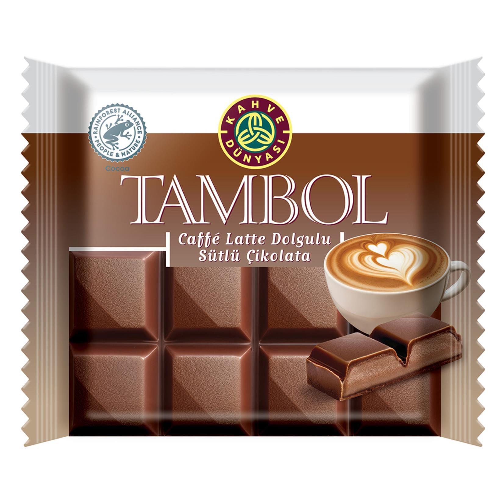ÇikolataKahve Dünyası Tambol Coffe Latte Dolgulu Çikolata 100 gr