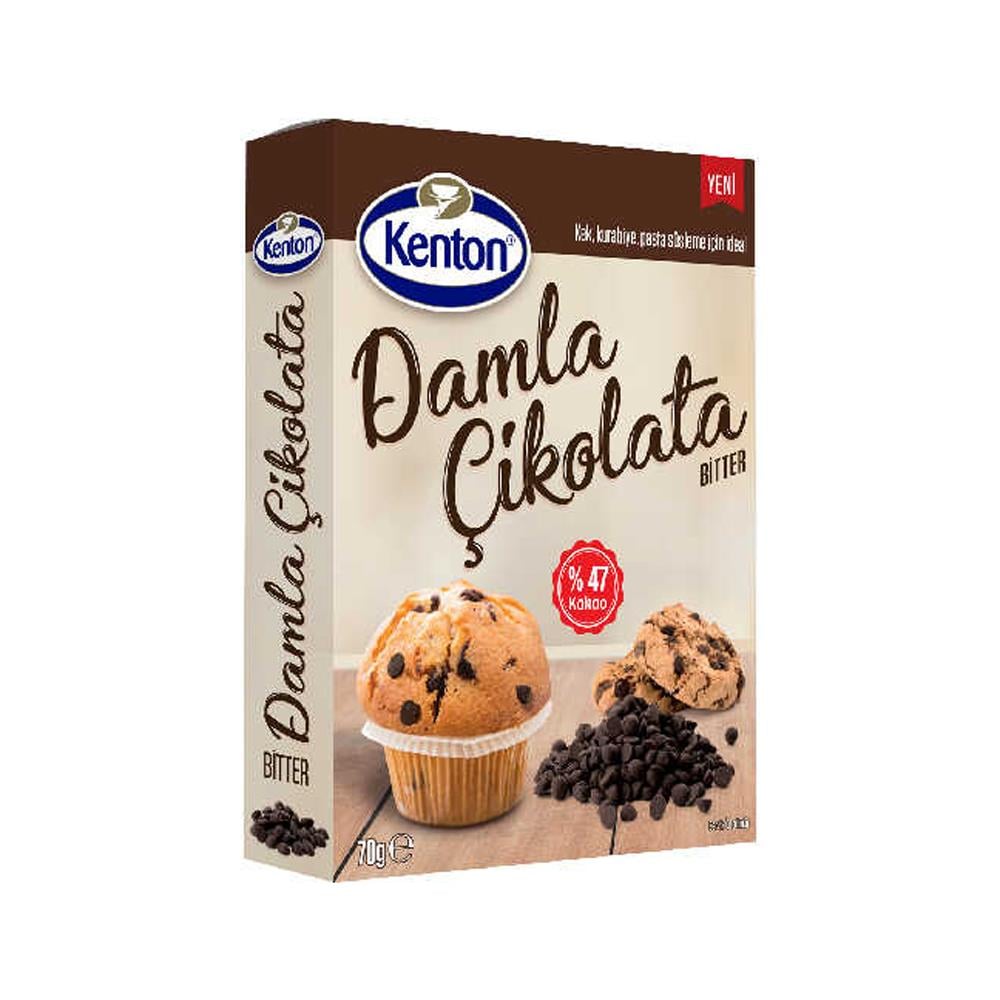 Pasta YardımcılarıKenton Damla Çikolata Bitter 70 Gr.