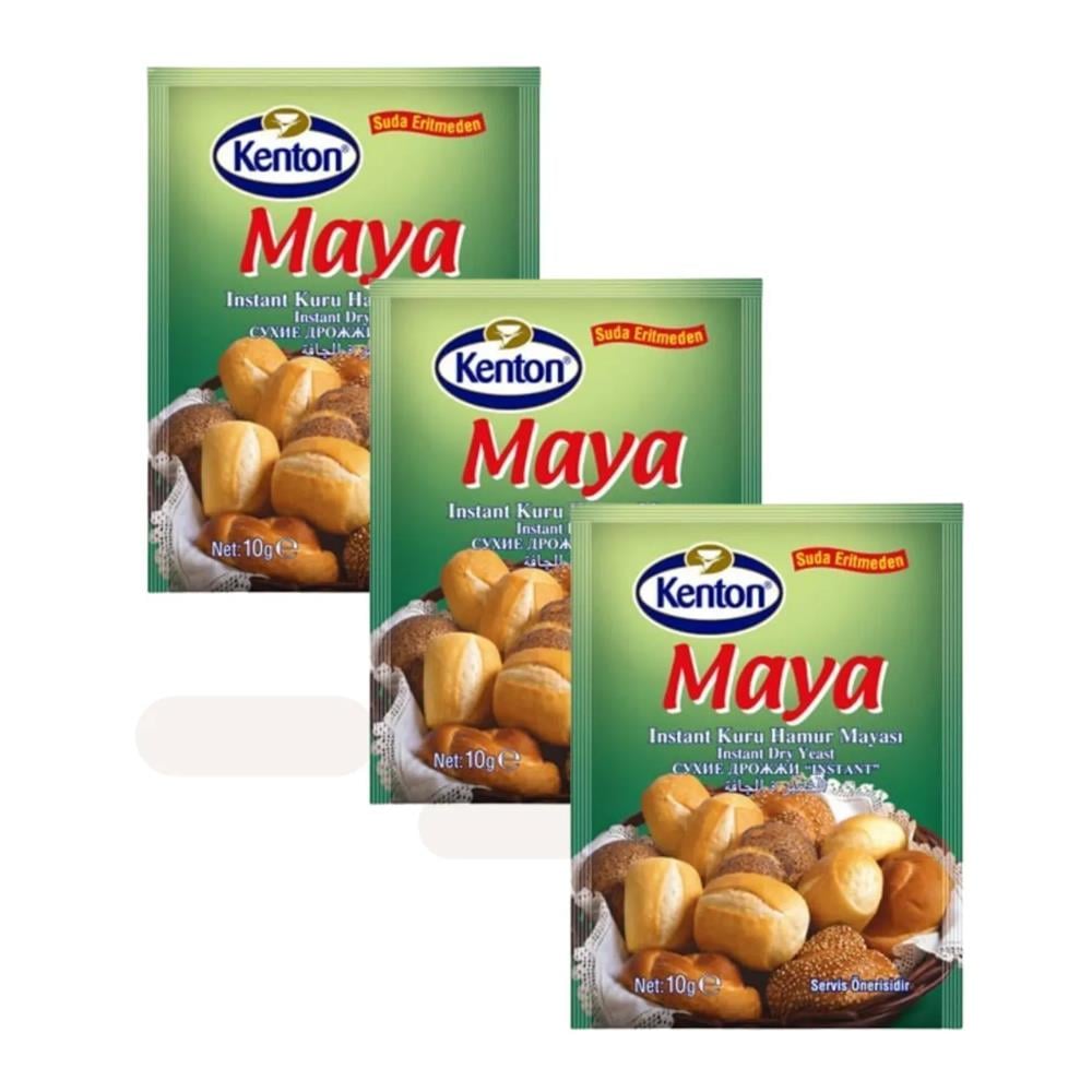 MayaKenton Instant Kuru Hamur Mayası 10 gr x 3 Adet