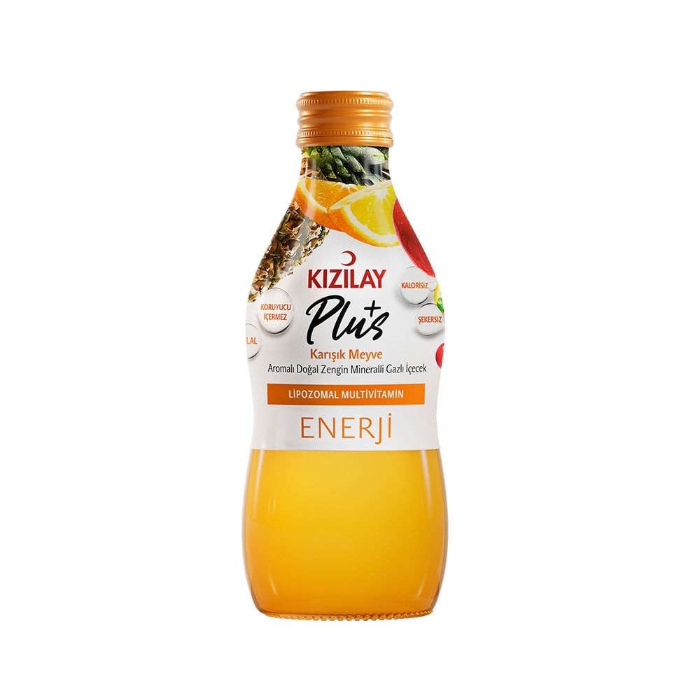 Maden SuyuKızılay Plus Karışık Meyve Enerji Gazlı İçeçek 200 ml