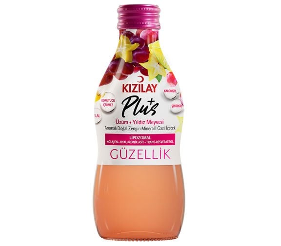 Maden SuyuKızılay Plus Üzüm Yıldız Meyvesi Gazlı İçeçek 200 ml
