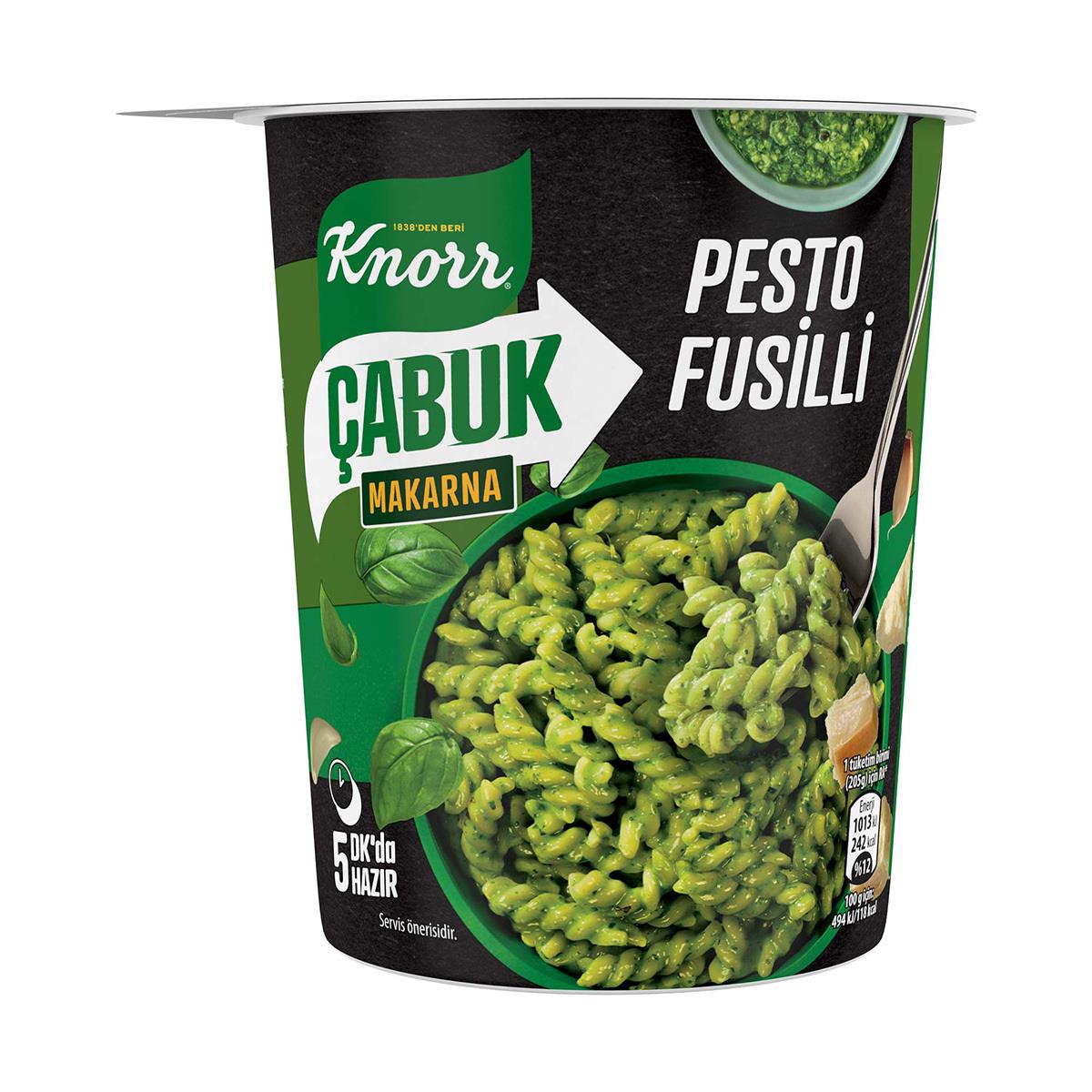 MakarnaKnorr Çabuk Makarna Pesto Fusilli Bardak 65 Gr