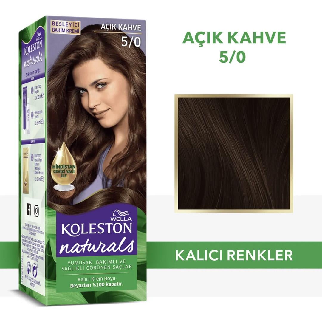 Saç BoyasıKoleston Saç Boyası Naturel 5/0 Açık Kahve
