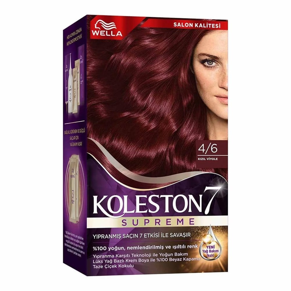 Saç BoyasıKoleston Set Boya 4/6 Kızıl Viyole