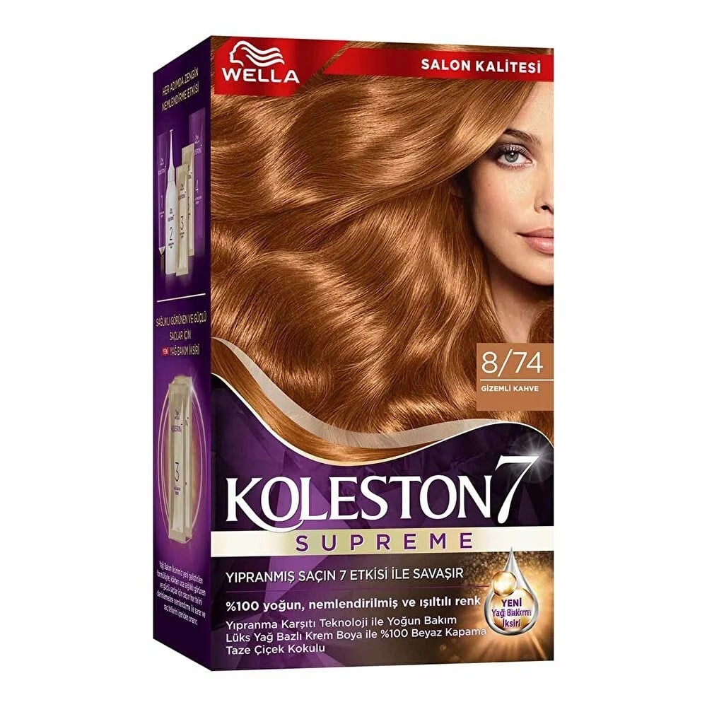 Saç BoyasıKoleston Set Boya 8/74 Gizemli Kahve