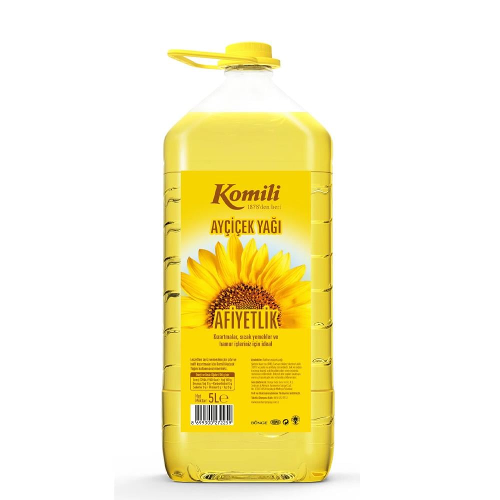 Ayçiçek YağıKomili Ayçiçek Yağı 5Lt Pet