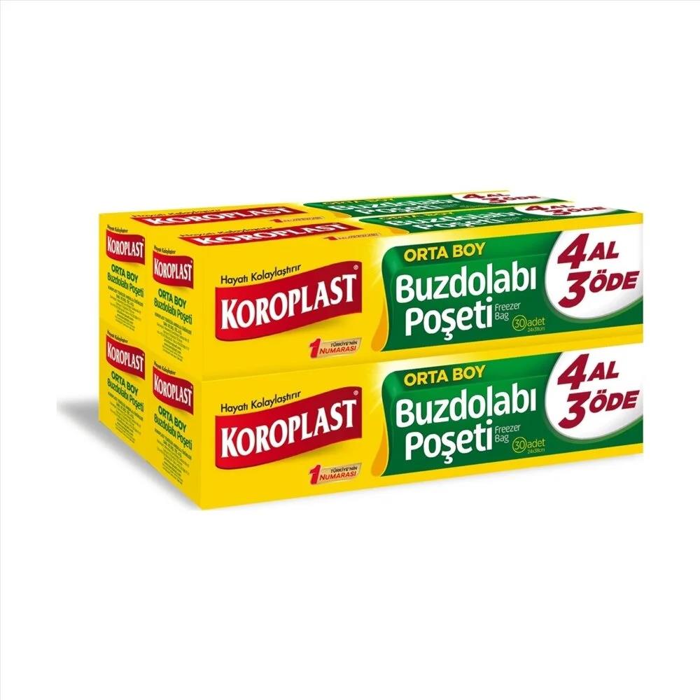 Buzdolabı PoşetiKoroplast Buzdolabı Poşeti Orta 24*38 4 Al 3 Öde