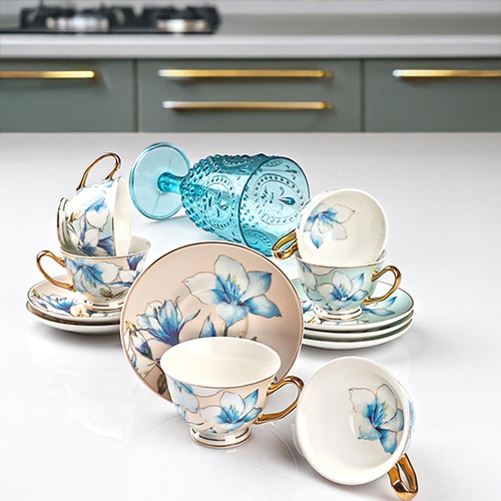 Çay FincanlarıKosova Rose 6 lı Kahve Fincan Takımı 90 cc LIA-03