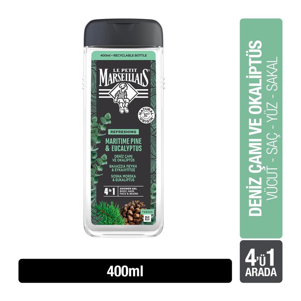 Duş JeliLe Petit Marseillais Duş Jeli Deniz Çamı ve Okaliptus 400Ml