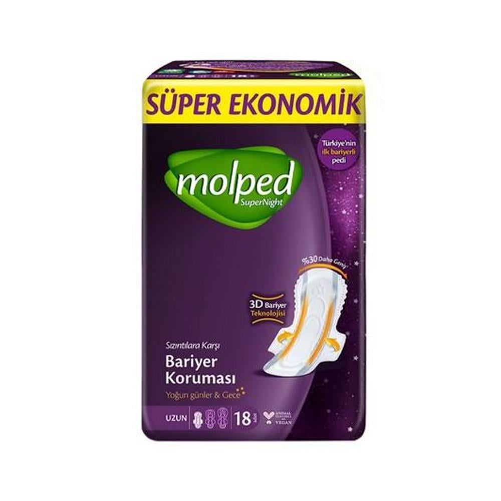 Günlük PedMolped Süpernight Uzun 18 li