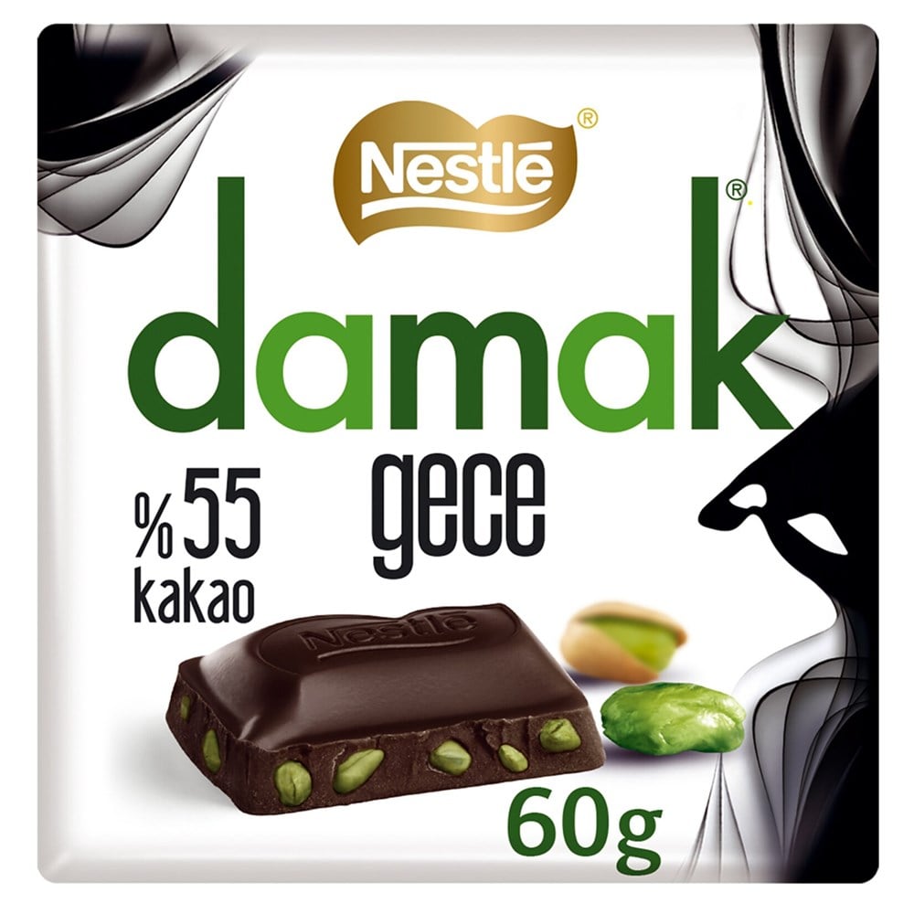 Nestle Çikolata Damak Gece Kare 60 gr