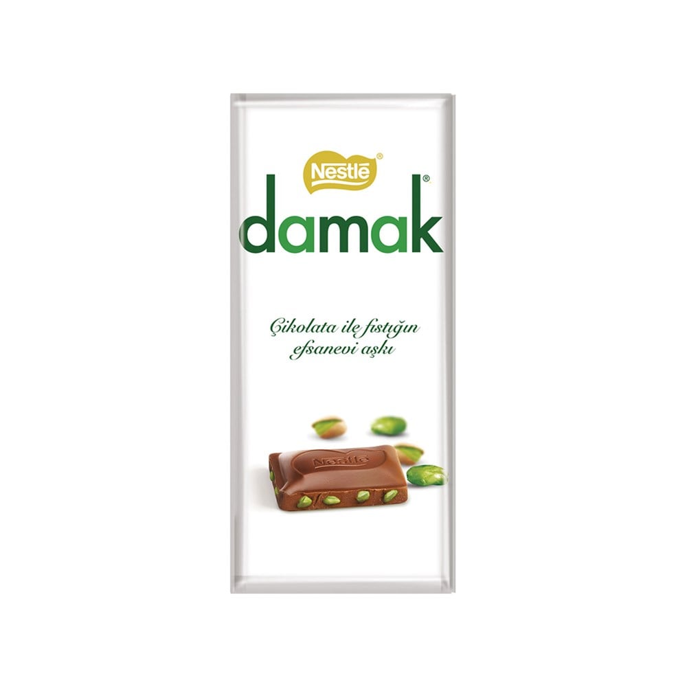 Nestle Damak Antep Fıstıklı Sütlü 70 gr Dikdörtgen