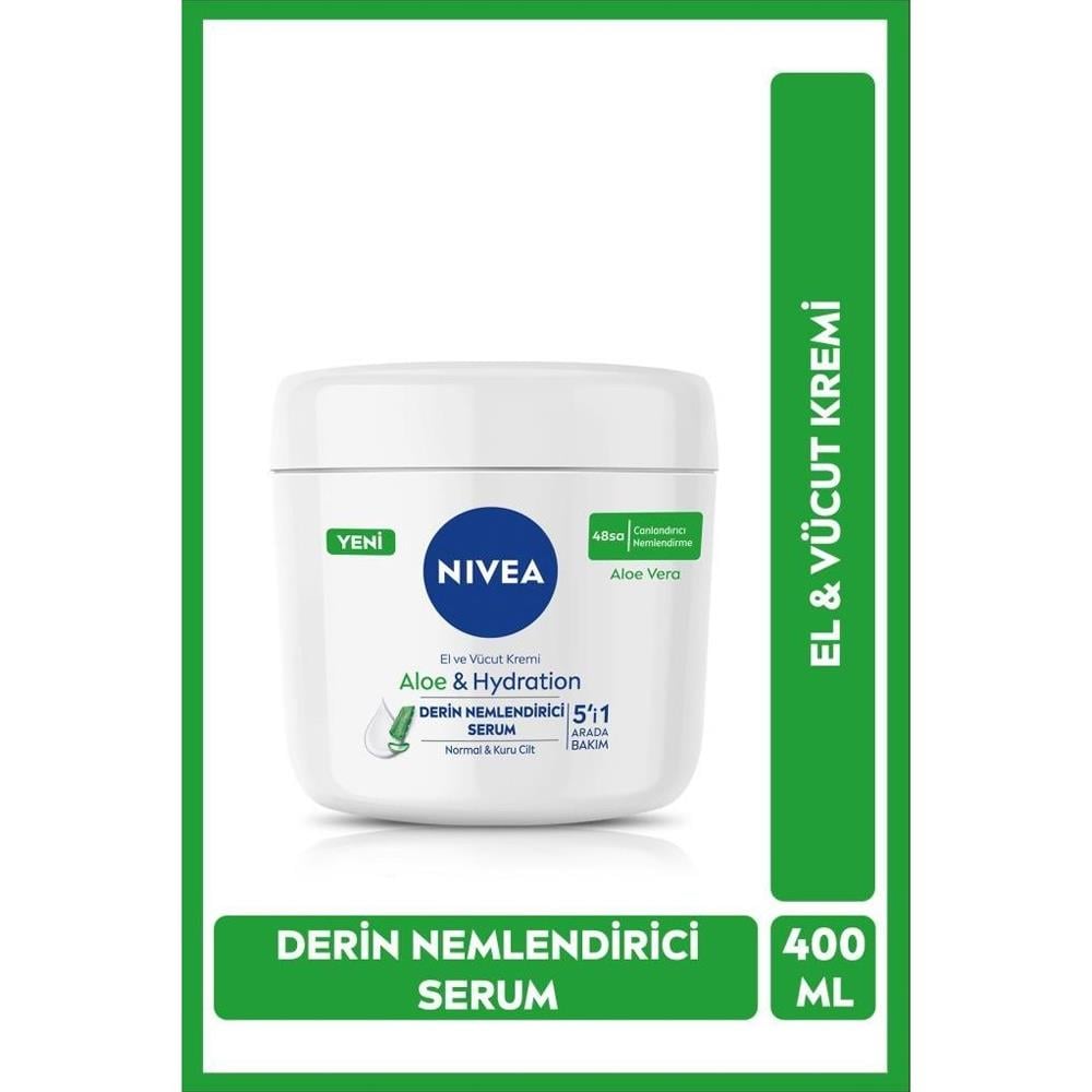 El ve Vücut BakımNivea Krem Aloe Hydration Derin Nemlendirici Serum 400 Ml