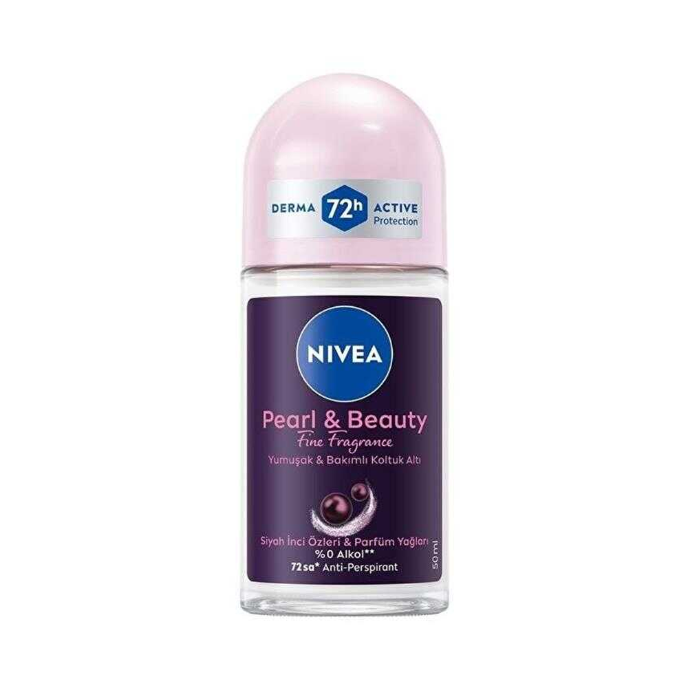 Kadın Roll OnNivea Women Roll-On Pearl & Beauty Black 50 ml