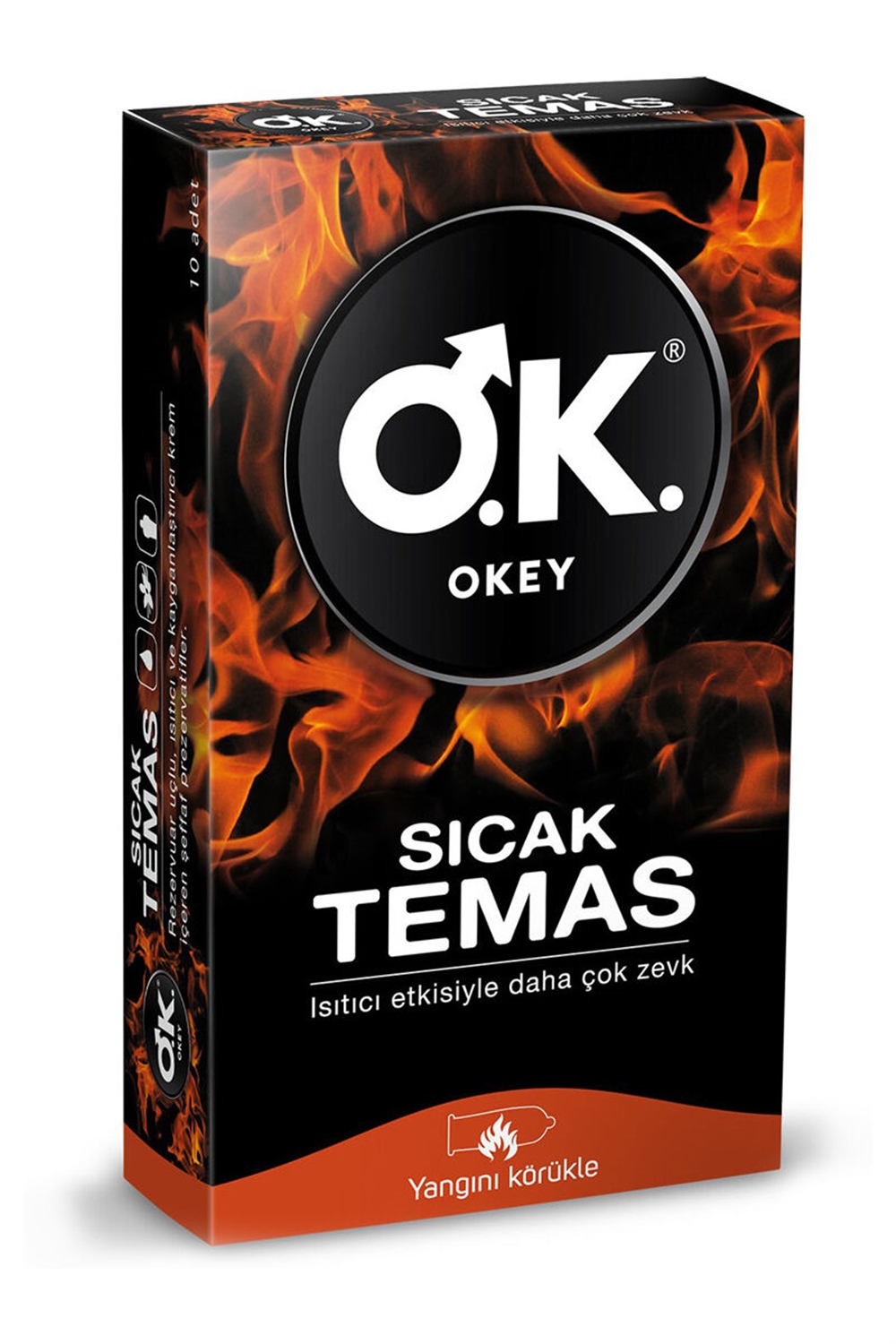 Okey  Sıcak Temas Prezervatif 10 Adet