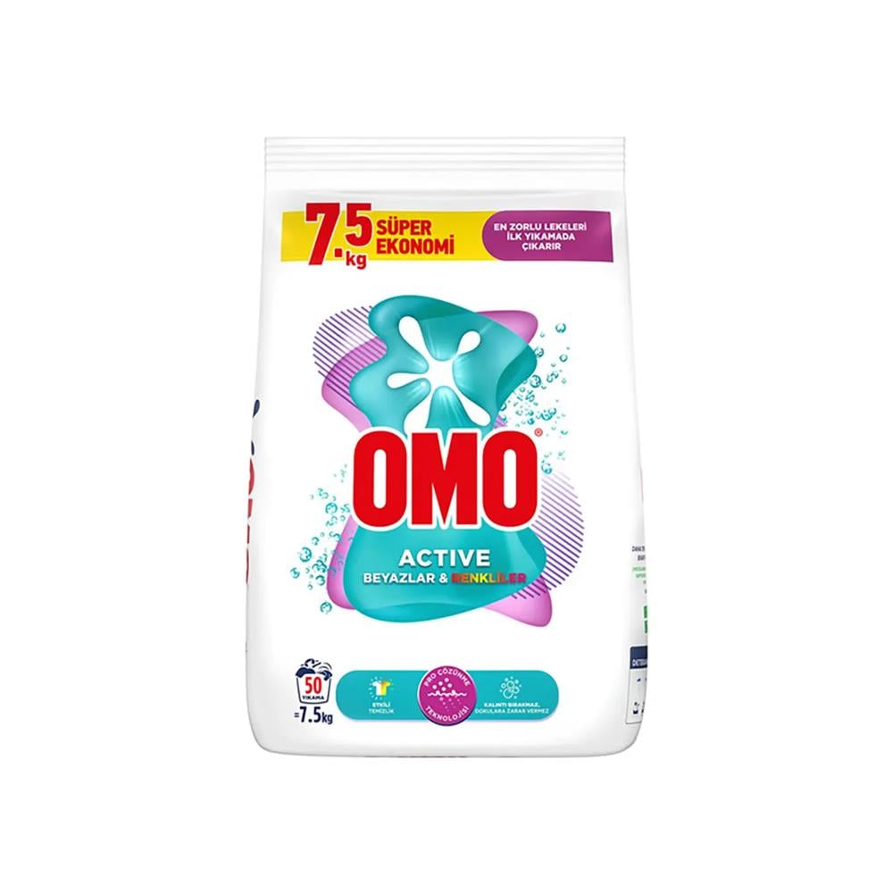 Toz DeterjanOmo Matik Active 7,5 kg 50 Yıkama