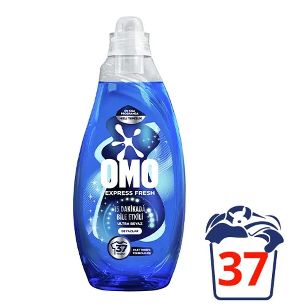 Sıvı Çamaşır DeterjanıOmo Sıvı Deterjan Express Fresh Ultra Beyaz 37 Yıkama