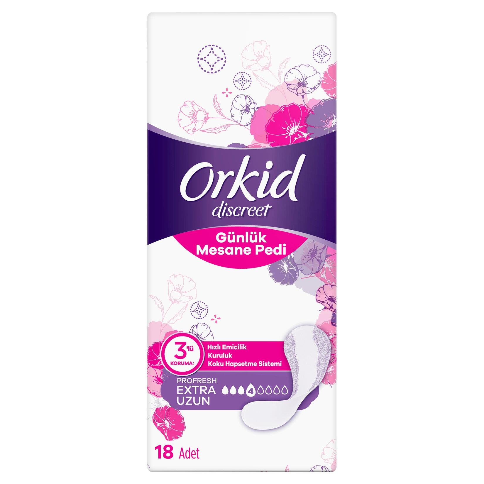 Orkid Mesane Pedi Ekstra Uzun Süper Ekonomik Paket 18 Li
