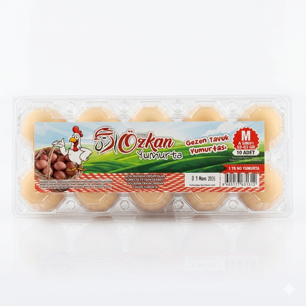 YumurtaÖzkan Açık Alanda Gezen Tavuk Yumurtası M- A Sınıfı 10 adet