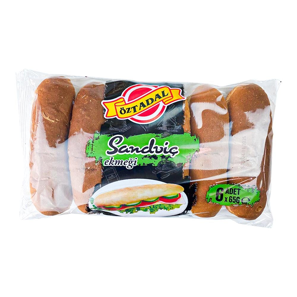 EkmekÖztadal Sandviç Ekmeği 6 x 65 g