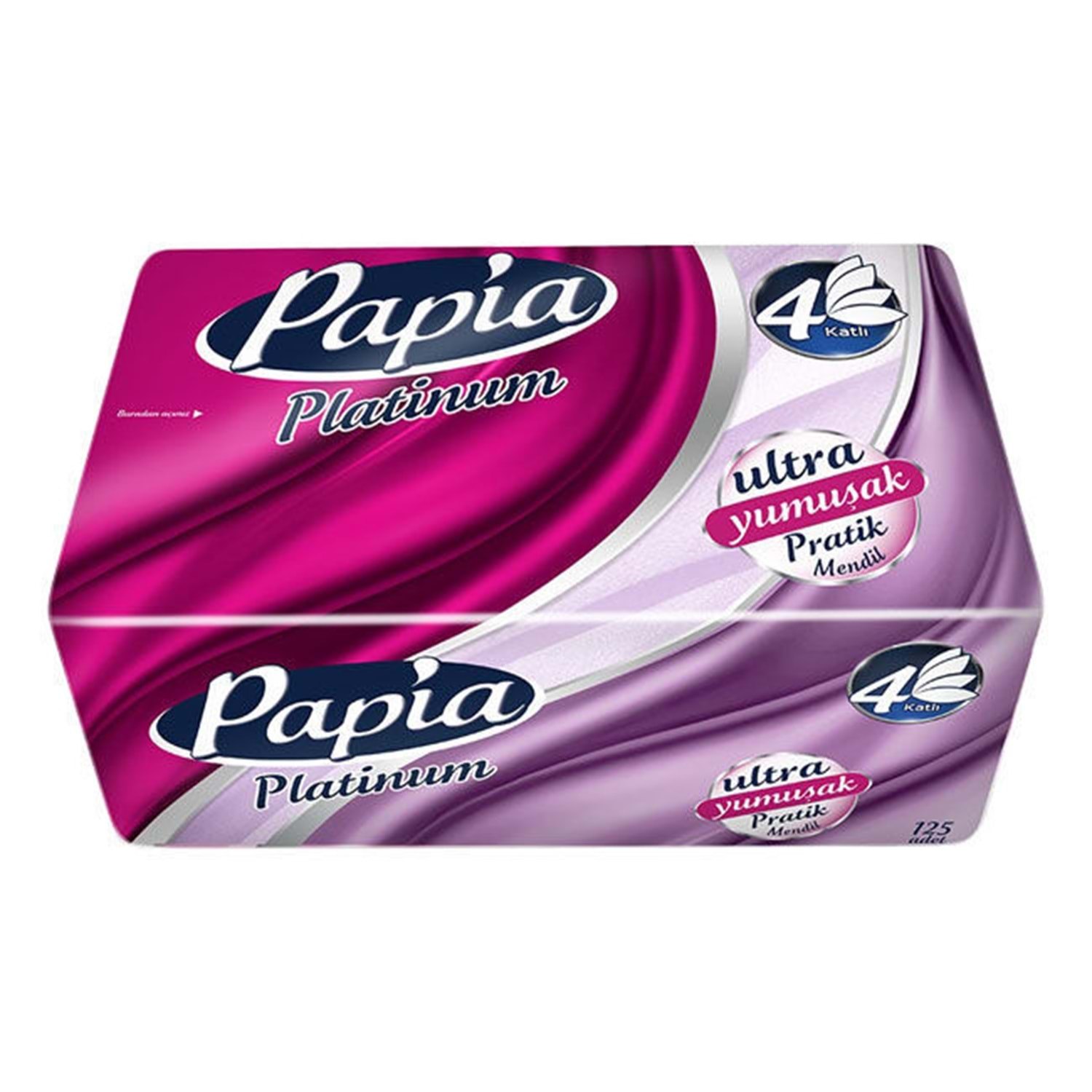 PeçetePapia Platinum Mendil 4 Katlı 125 li