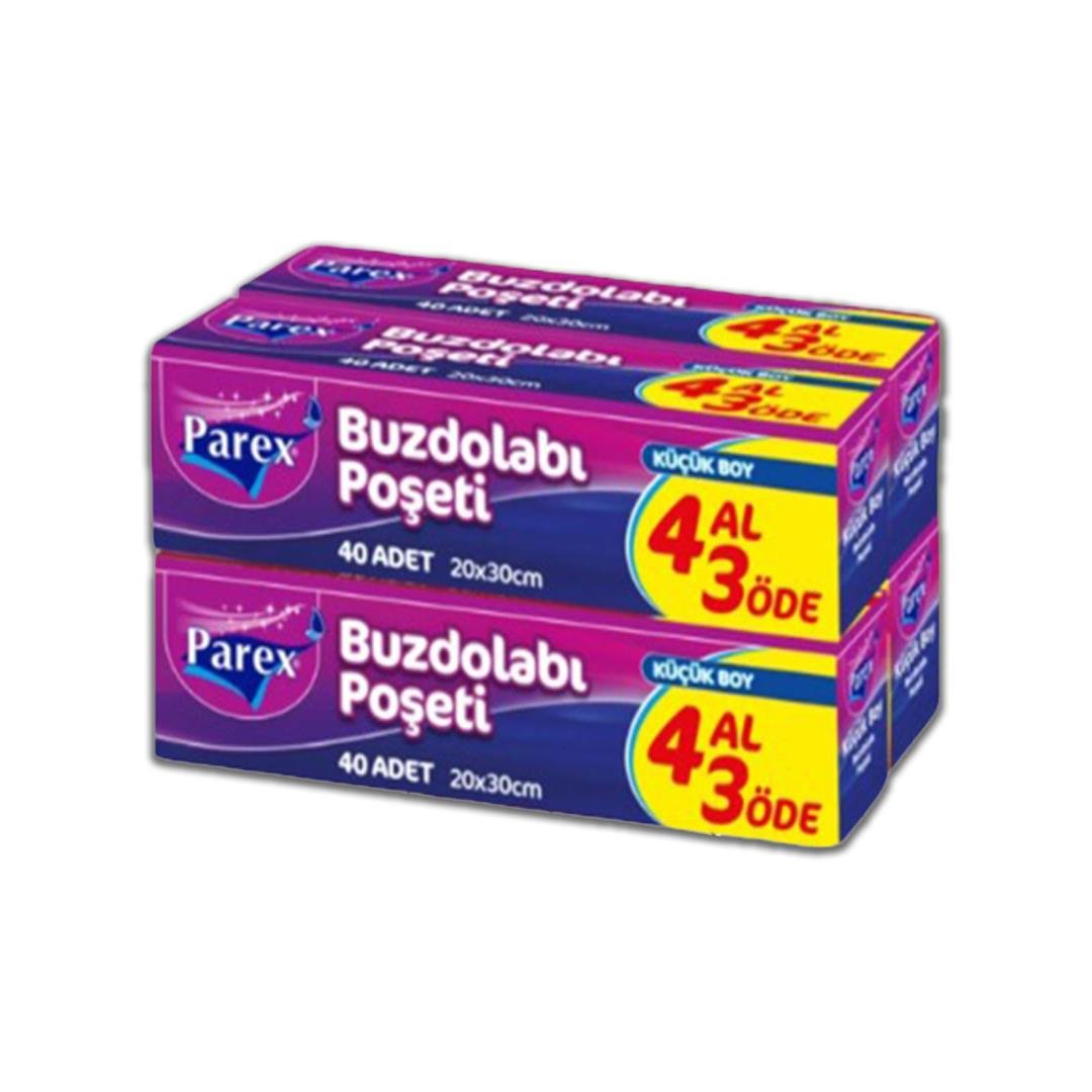 Buzdolabı PoşetiParex Buzdolabı Poşeti Küçük Boy 20*30 cm 40 lı 4 al 3 öde