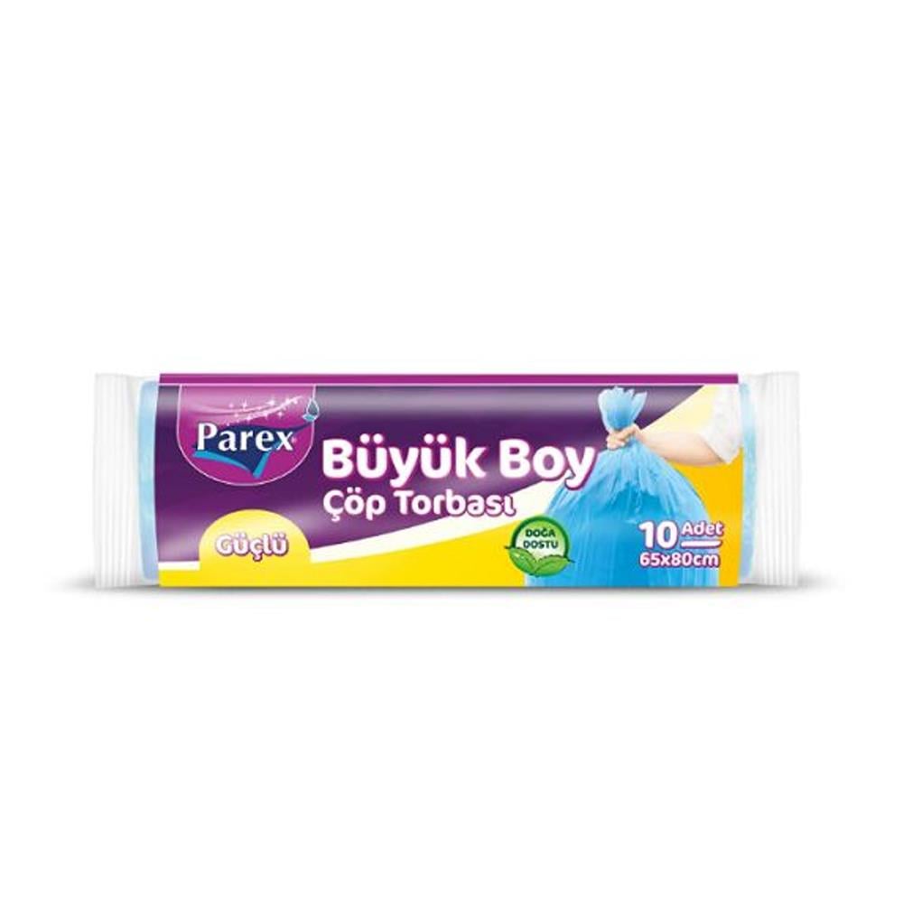 Çöp PoşetiParex Çöp Torbası Güçlü Büyük 65*80 10 Adet
