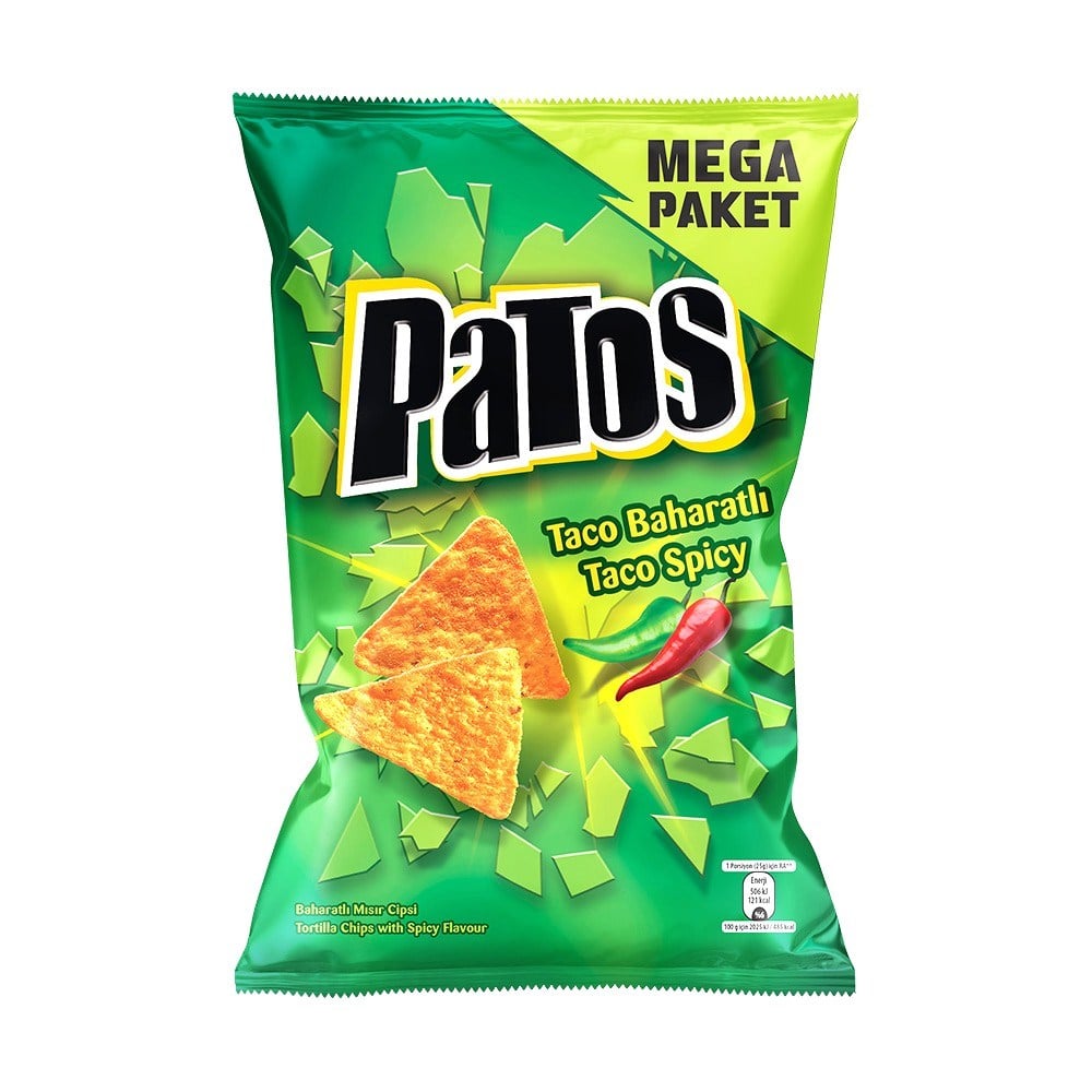 CipsPatos Taco Baharatlı Mega Paket 220 g