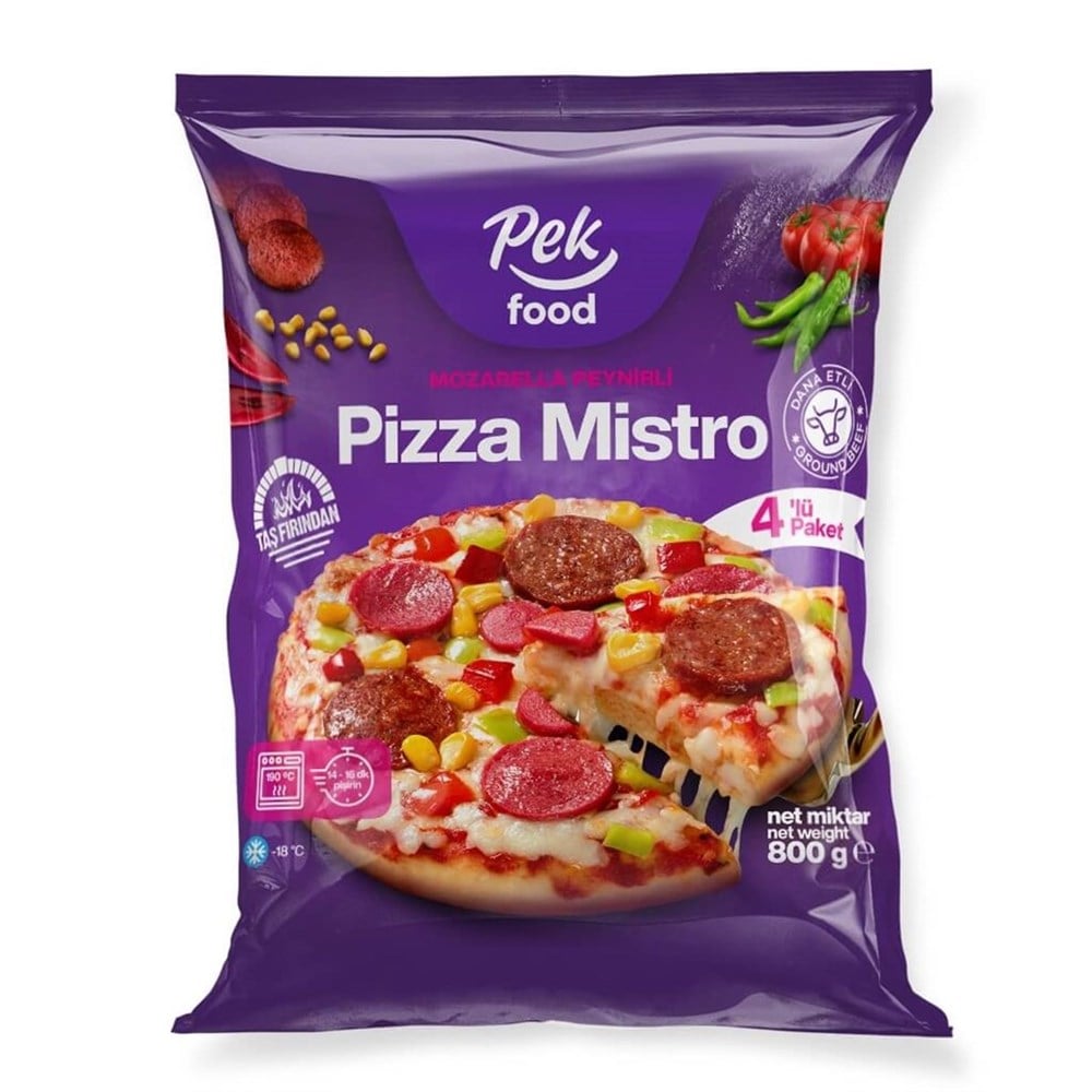 Pek Food Donuk Pizza Mistro 800 Gr