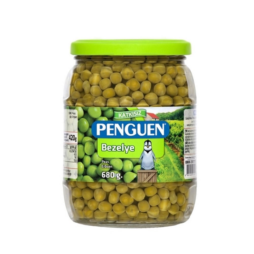 Penguen Bezelye Cam 680 Gr