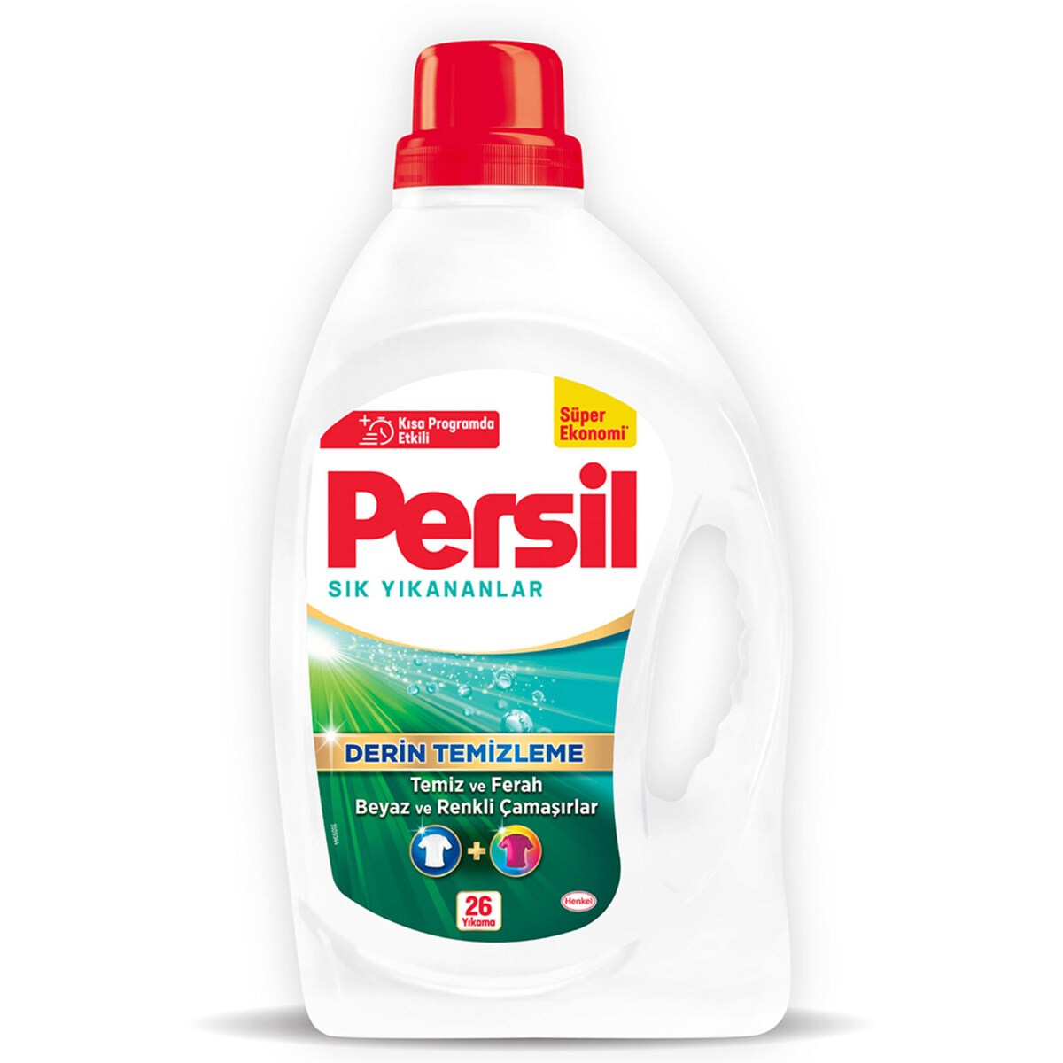 Sıvı Çamaşır DeterjanıPersil Sık Yıkananlar Derin Temizleme Sıvı Çamaşır Deterjanı 26 Yıkama Beyaz ve Renkli 1.69 L