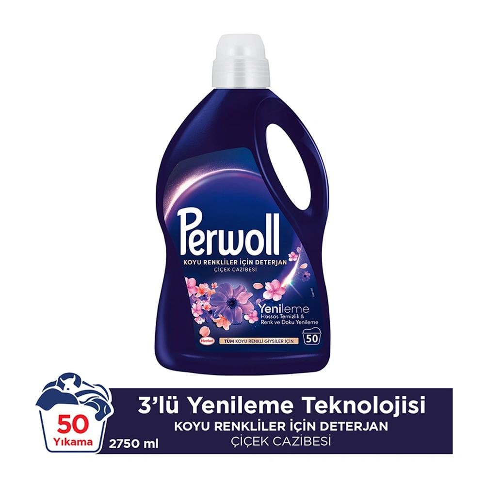 Sıvı Çamaşır DeterjanıPerwoll Yenileme Çiçek Cazibesi 2,75 Lt 50 Yıkama