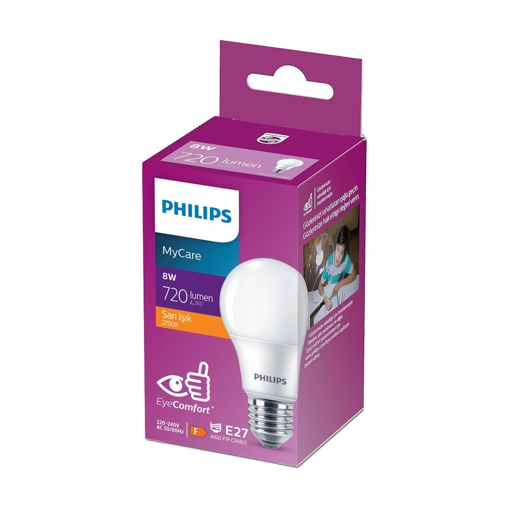 Elektrik & Tesisat MalzemeleriPhilips Essential 8 Watt Led Ampul Sarı Işık