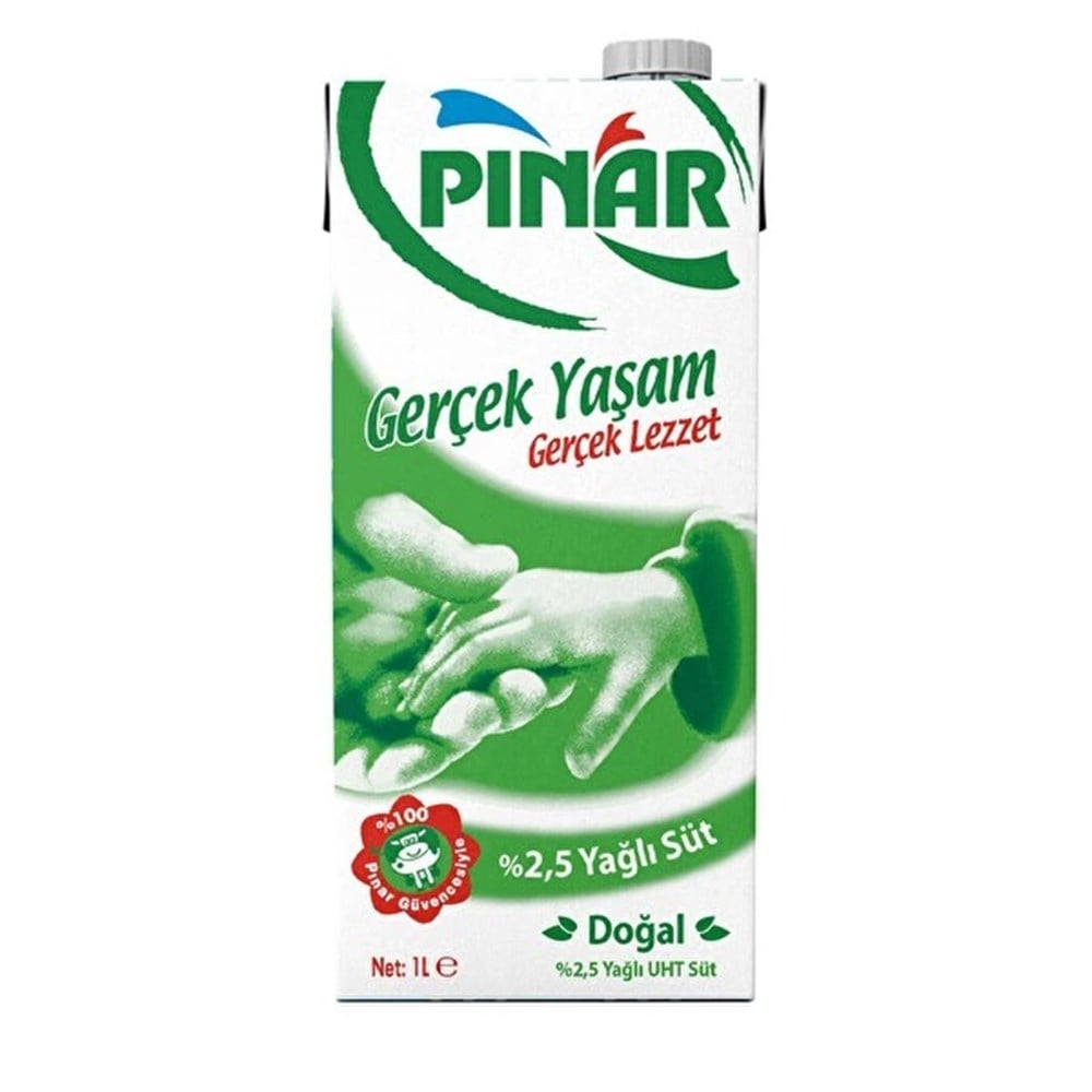Pınar %2.5 Yağlı Süt 1Lt