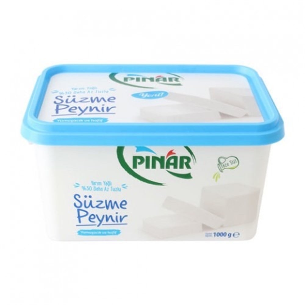 Pınar Az Yağlı Az Tuzlu 1 kg Süzme Peynir