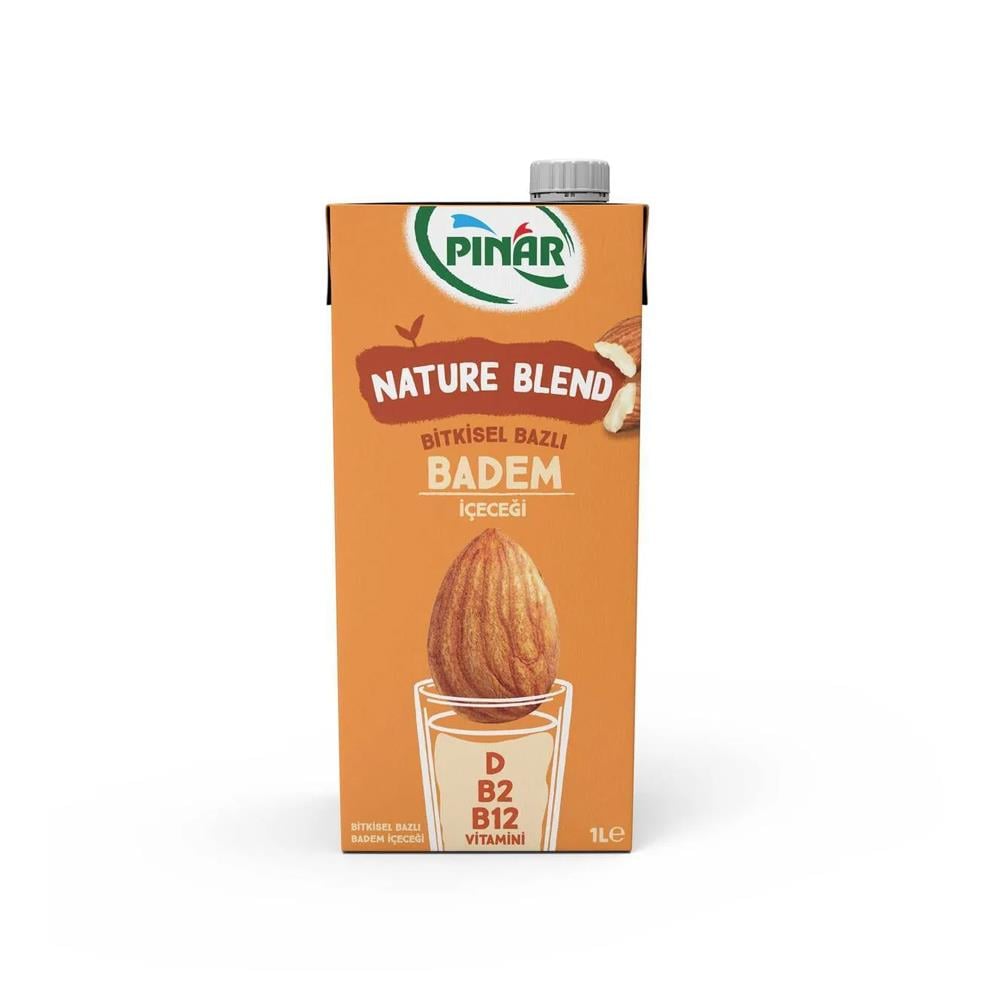 Aromalı SütPınar Nature Blend Bitkisel Bazlı Badem Içeceği 1 L